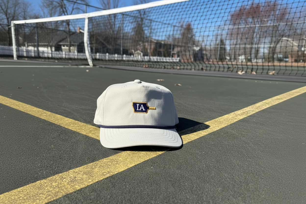 Enhanced Iowa hat on court