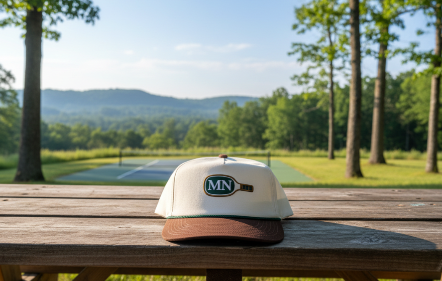 MN Hat with nature background